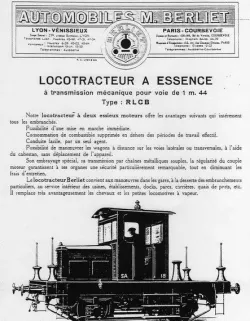 Locomotive Locotracteur BERLIET - Shunter BERLIET HO Scale