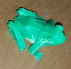 low poly frog