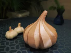 Low Poly Garlic Container