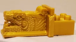 Montini Aztec Dragon Head (Lego Compatible) 