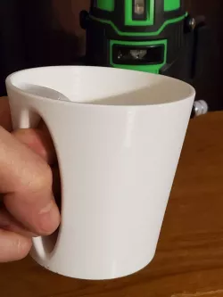 Mug with inverted handle alternative