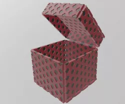 Multi-Material Burgundy Box