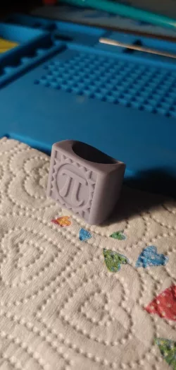 "Pi" Symbol Ring 