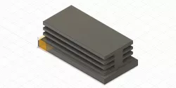 Rectangle Tube Plug End Cap 20x40x1.5