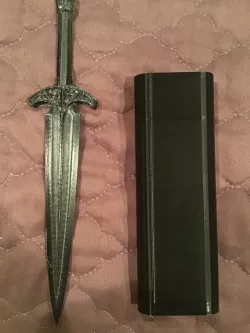 Skyrim iron dagger and sheath 