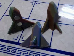 Space shuttle magnet keychain 
