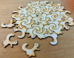 Squirrels Tessellation for laser cutting