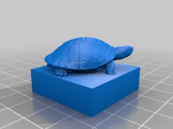 Turtle on a Lego Duplo compatible brick