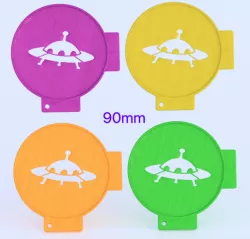 Ufo coffee stencil
