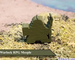 Warlock Meeple - RPG - DnD