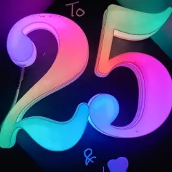 3D printed Backlit Signage Anniversary Gift