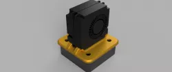 40mm axial to two 4010 radial fan 