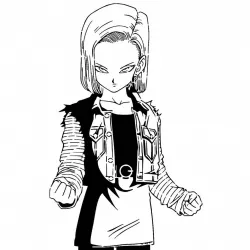 Android 18 stencil