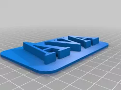 Ava 3D Nameplate / Nametag