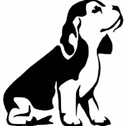 Beagle stencil