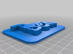 Ben 3D Nametag / Nameplate