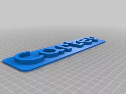 Carter 3D Nameplate