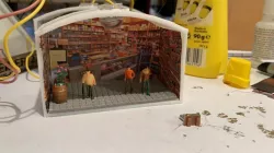 Dammtor Geschäfte Kulisse  H0 1:87 Modeltrain