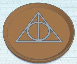 Deathly Hallows Coaster Dual Coaster Stackable