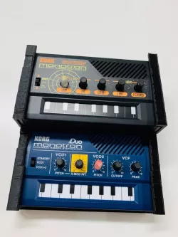 Double Decker Korg Monotron rack