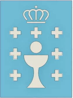 Escudo de Galicia, Logo  Xunta de Galicia / shield of Galicia ( Spain )