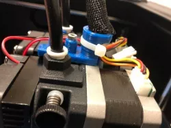 Flashforge extruder wire loom support