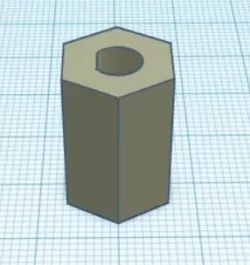 Hex bore adapter for compliant wheels