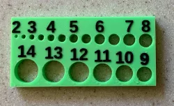 Hole gauge for 3D design