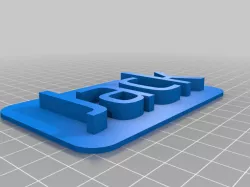 Jack 3D Nameplate