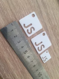 Javascript logo keychain