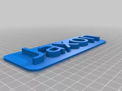 Jaxon 3D Nameplate