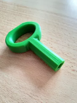 Key for quarter-turn locks, Drehriegel - Schluessel, SW-7 mm, für Vorreiber