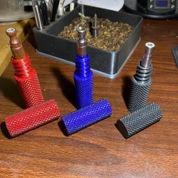 Knurled DynaVap Container for Most DynaVap Sizes