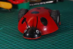 ladybug 150 gram plastic class combat robot