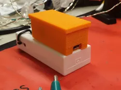 LM2596 + Micro USB Buck Converter enclosure for IKEA LED light chain