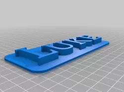 Luke 3D Nameplate