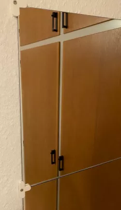 Mirror wall mounts