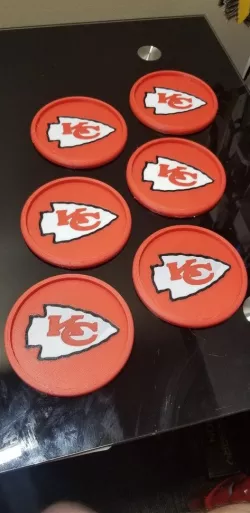 MJ's Chiefs Arrowhead Coasters