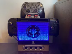 Nintendo Switch Light Up Dock-Dock with Game Cube Adapter 