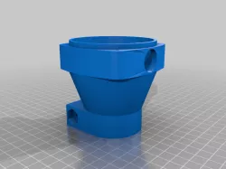 Nozzle for remaking electric drill into a polishing machine