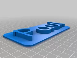 Paul 3D Nametag / Nameplate