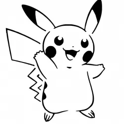 Pikachu stencil 4