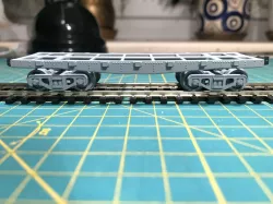 Platform / flatbed wagon in h0 scale with american coupler