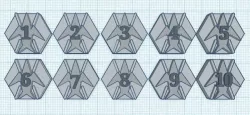 Starfinder Starship initiative  tracking hex tokens
