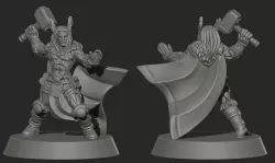 Thor god barbarian or viking miniature