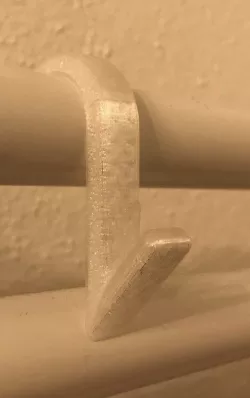 Towel hook for radiator