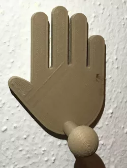Towel hook hand style