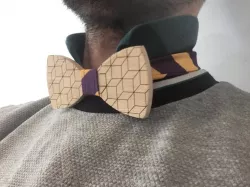 Wooden bow tie (CNC & Laser & Sewing)