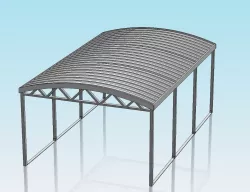 1:32 SCALE CURVED ROOF CARPORT