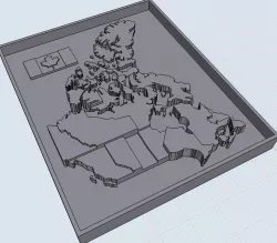 3D Map of Canada